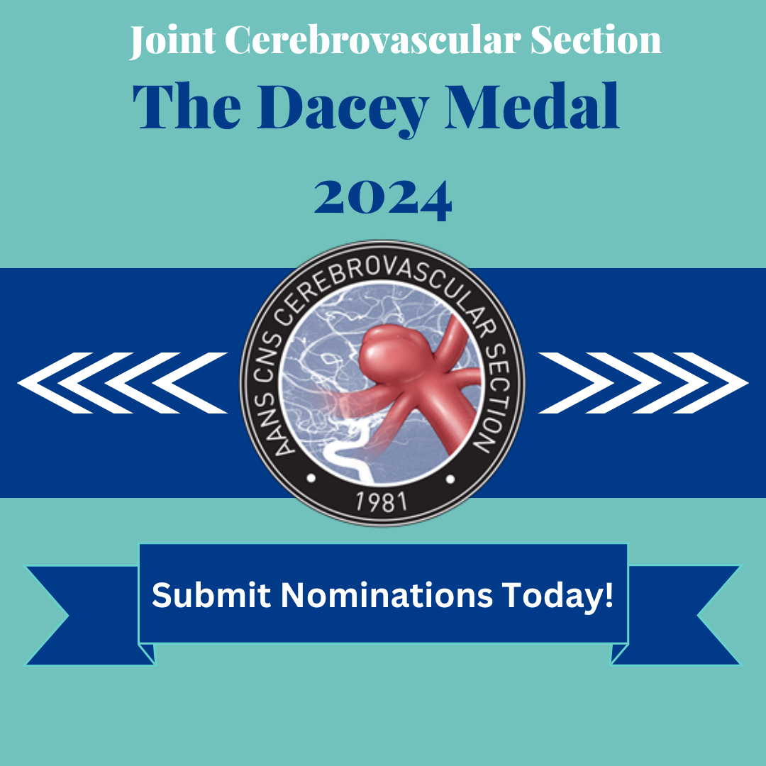 CV Section Members: Please submit your nominations for the Seventh Annual Ralph G. Dacey, Jr. MD Medal by April 30, 2024 to recognize your colleagues’ outstanding contributions to cerebrovascular research. Find more information at cvsection.org/research-and-g…