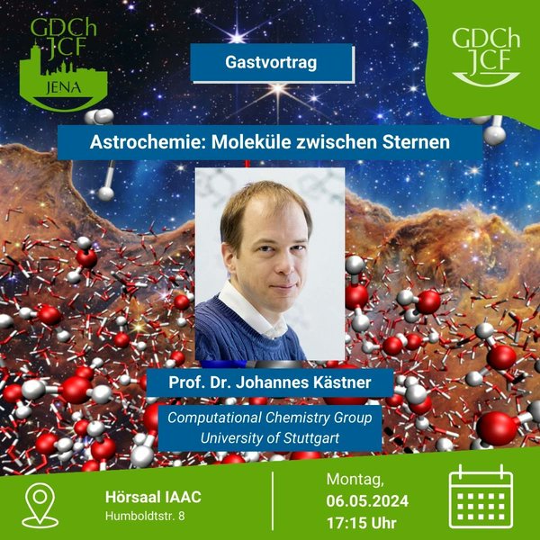 Looking forward to giving an introductory talk on #astrochemistry 💫🧪 at @jcf_jena next week! Hope to be able to convince students of the use of computers in chemistry.