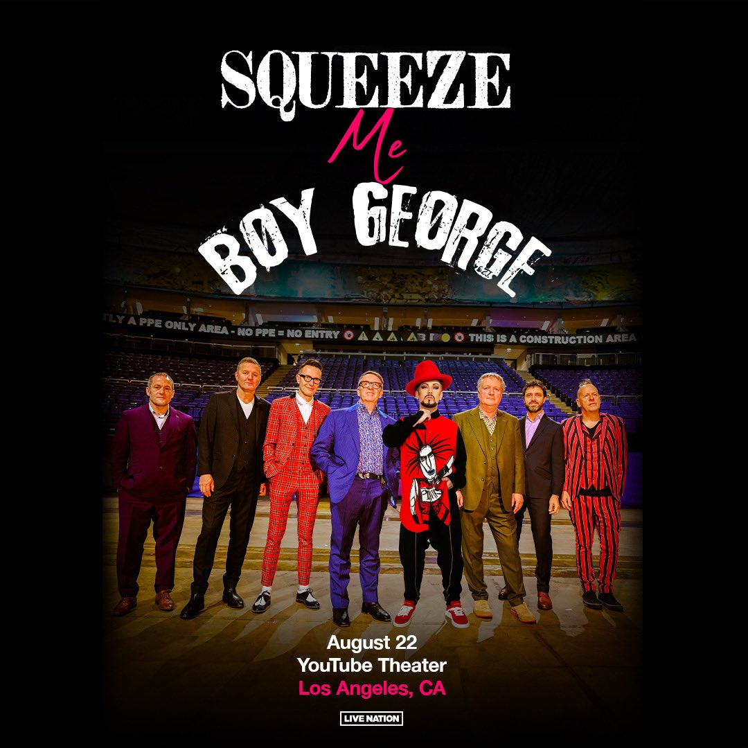 JUST ANNOUNCED: @Squeezeofficial and @BoyGeorge’s co-headlining show is coming to #YouTubeTheater on 8/22!

Sign up here to become a YouTube Theater Insider and get venue presale access: youtubetheater.com/contact-us/sig…