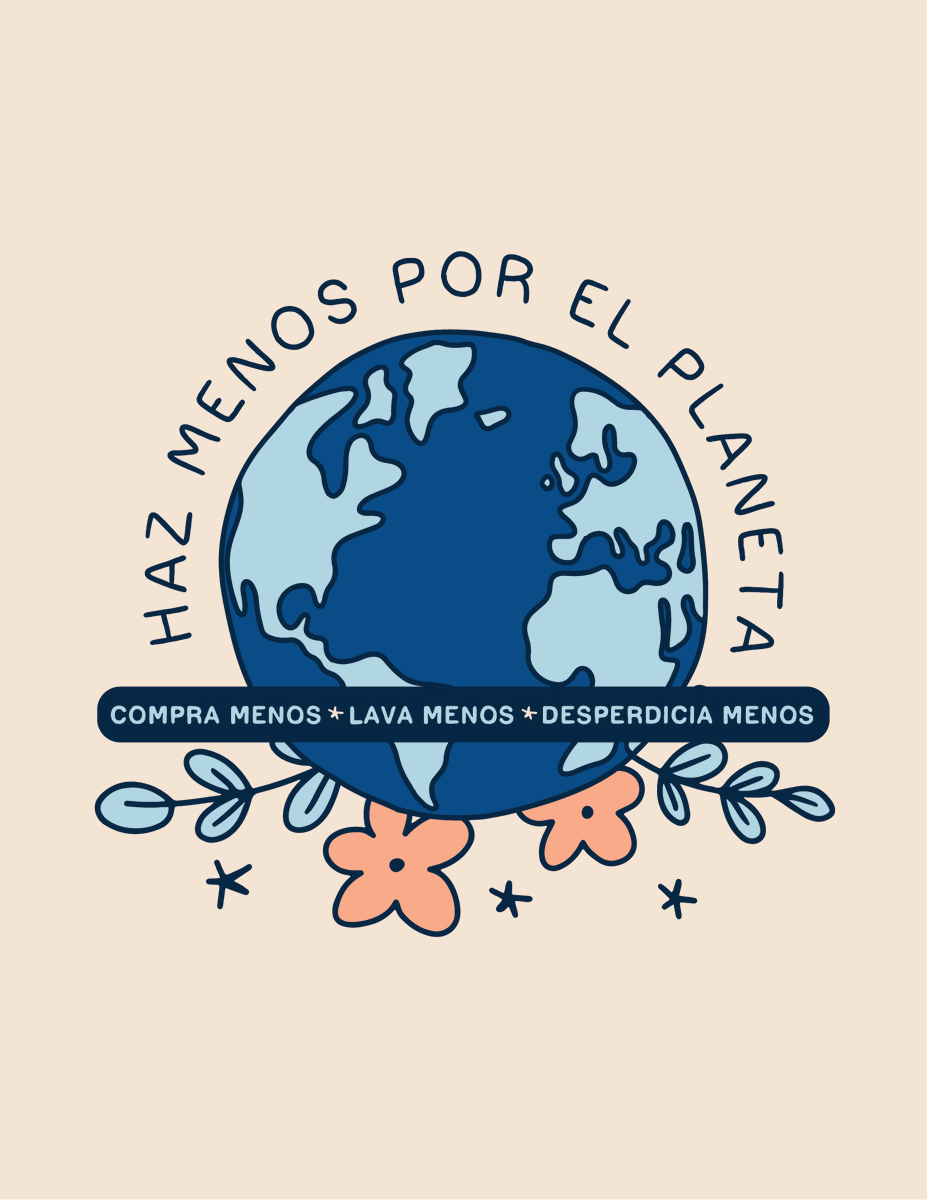 En un mundo que siempre nos dice que necesitamos consumir más o remplazar lo viejo con lo nuevo la verdad es que solo necesitamos *menos*. Únete a @5gyres en la campaña #HazMenosPorElPlaneta: 5gyres.org/dolessforthepl… 🎨: @kikamack