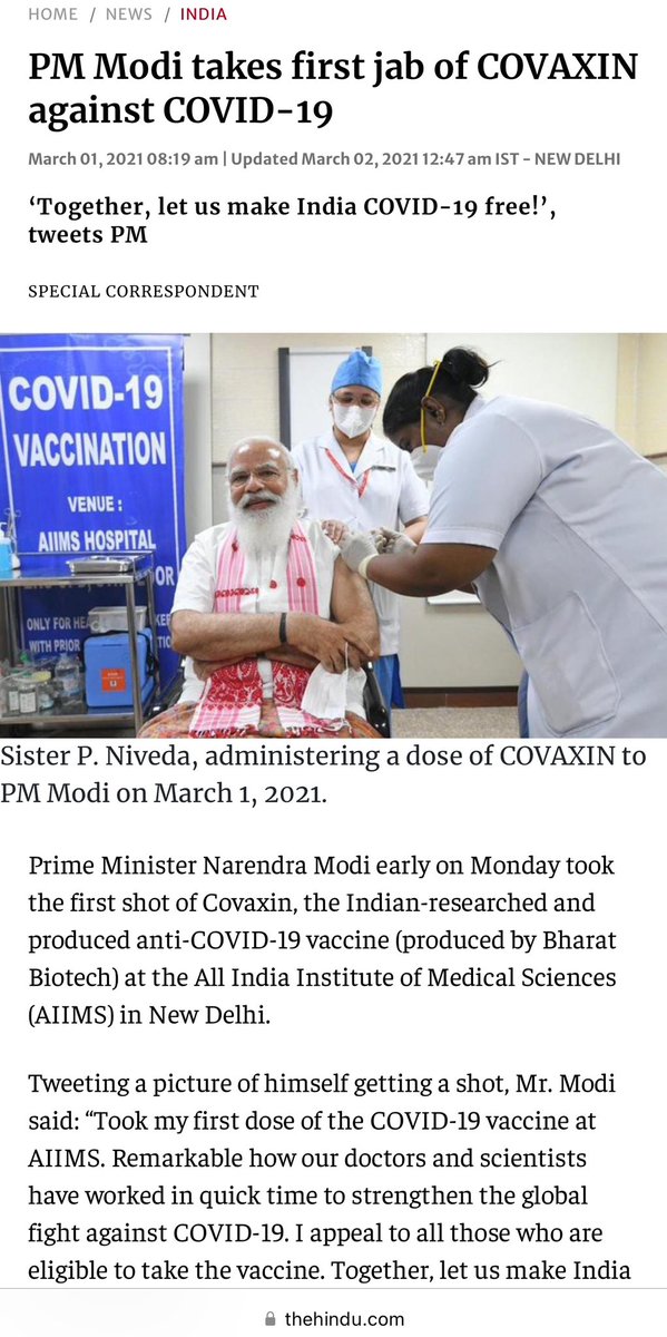 प्रधानमंत्री जी ने 85 करोड़ भारतीयों की तरह ‘Covishield’ नहीं 

Covaxin लगवायी थी।  

👉🏾👉🏾 क्या उन्हें Covishield की हृदय आघात वाली साइड इफ़ेक्ट के बारे में पता था ? 

👉🏾👉🏾 केंद्र सरकार देश की 80 करोड़ जनता के स्वास्थ्य के मद्देनज़र एक विशेषज्ञ डॉक्टरों/साइंटिस्टों की टीम क्यों…