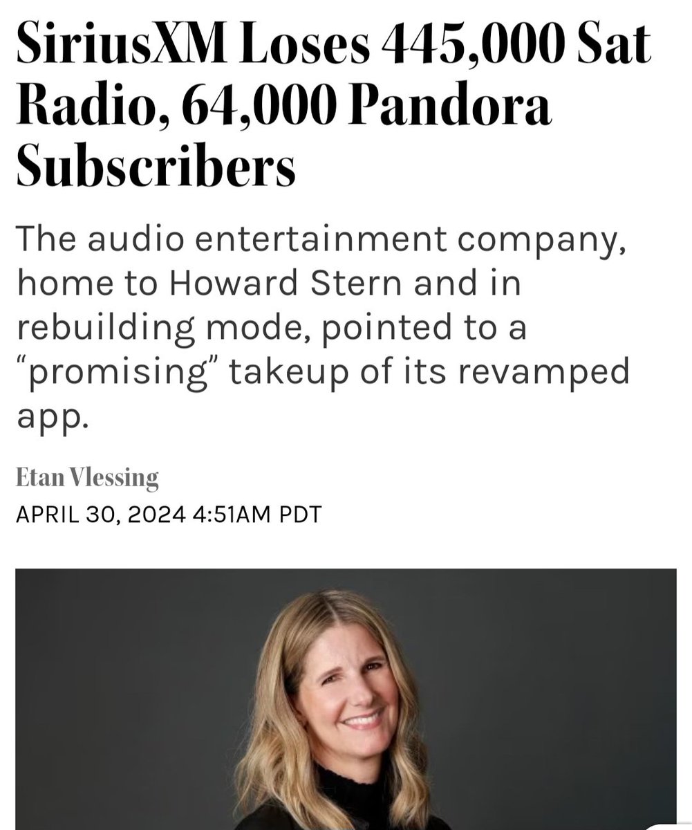 WOW! What a shame. I guess when a company only cares about one guy HOWARD STERN eventually it's going to bite them in the ass.