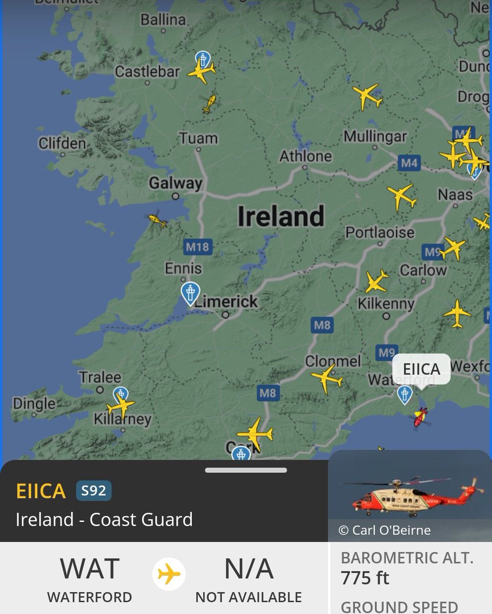 Three Irish coastguard helicopters out at once 😳
I've a soft spot for the Waterford one as they brought me before.