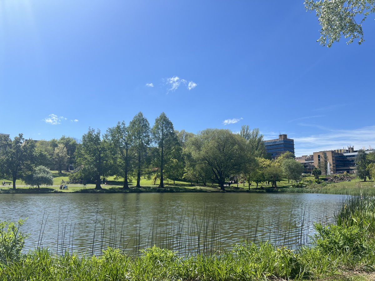 Beautiful blue skies on campus today! #foreversurrey