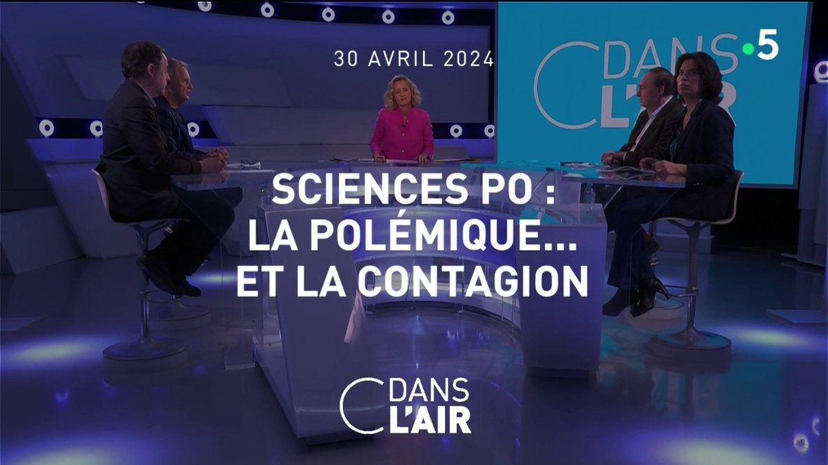 #cdanslair avec @Caroline_Roux, c'est maintenant sur France 5 ! Au programme ce soir : Sciences Po : la polémique...et la contagion Posez vos questions dès maintenant sur notre site : bit.ly/EmissionCdansl… #Gaza #Politique #France #EtatsUnis