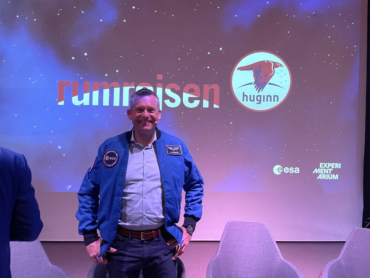 Travl hjemkomst-uge for @Astro_Andreas. Tirsdag blev han modtaget i Uddannelses- og forskningsministeriet. Bagefter fejret på Experimentarium. Torsdag deltager han i vores institutmøde. Fredag er han med til DTU's årsfest. Vi glæder os #dkforsk #dkrummet rumrejsen2023.dk/2024/04/30/and…