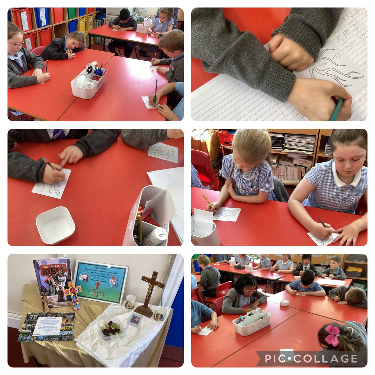 Year 2 were very prayerful during our class liturgy today. We thought about how we can be fruitful for Jesus and all the people who can help us to do this.