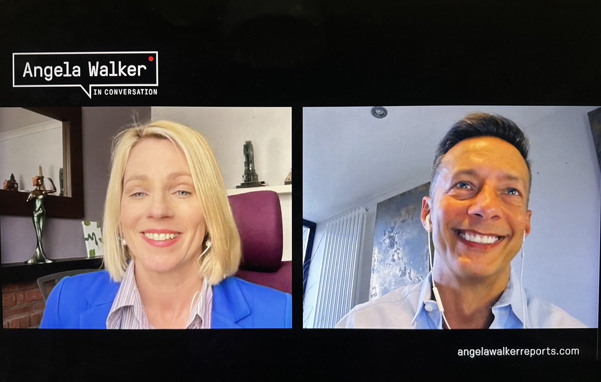 What are we smiling about? 🎙️ I had such a great conversation with @Matthew_Hodson from @aidsmap about HIV & stigma. Did you know it’s impossible to transmit HIV to a partner if you’re on the right treatment? More, this weekend when the podcast drops angelawalkerreports.com/podcasts