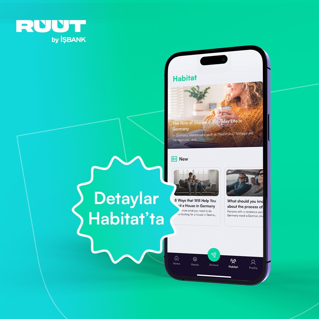 Almanya’da ülkeye gelen herkesin sağlık sigortasına sahip olmak zorunda olduğunu biliyor muydun? 🩺

Almanya ile ilgili sağlık sigortası süreci ve daha fazlası hakkında detaylı bilgi edinmek için RUUT uygulamasının içerisinde bulabileceğin Habitat bölümünü ziyaret edebilirsin!🏠