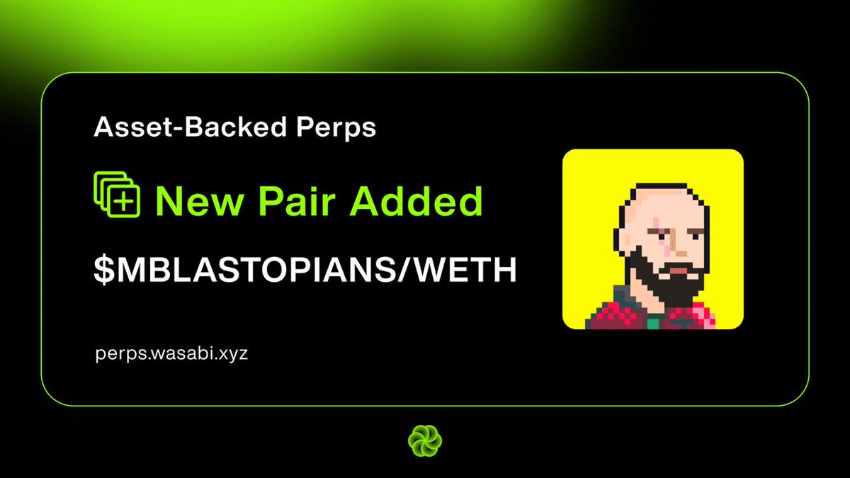 🟢 Leverage Trade Blast NFTs 🟢

Leverage trading for <a href="/blastopians/">Blastopians</a> is live, making it the first Blast NFT to have perps!

Trading allows the Blastopians vault to earn yield in addition to Gold, Wasabi points and Blastopians points.

Trade now with up to 3x leverage: