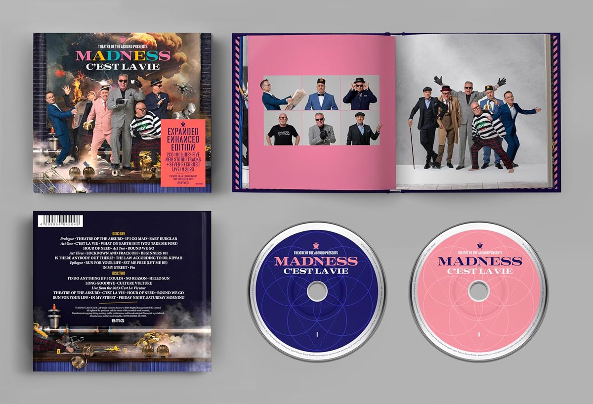 'Theatre of the Absurd presents C’est La Vie', #Madness' #1 album from last year, is exanded with new studio and live tracks. Multi-format 4-disc deluxe or 2CD set available. More > bit.ly/3w4R1a5