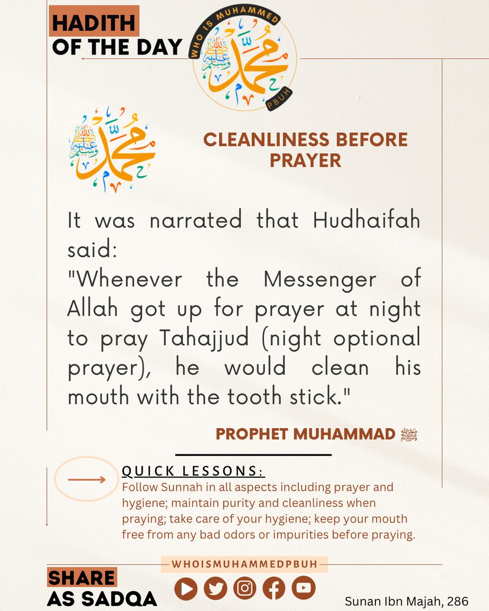 Hadith of the Day

Cleanliness before Prayer
#hadith