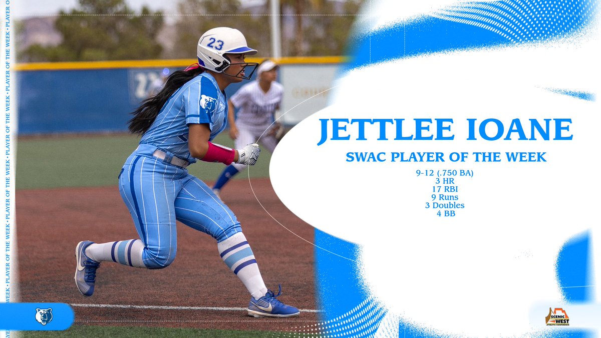 Super Frosh!

Jettlee Ioane went off against Snow College, snaring the Scenic West Athletic Conference Player of the Week honor after going 9-12 at the plate with 3 homers and 17 RBI.
