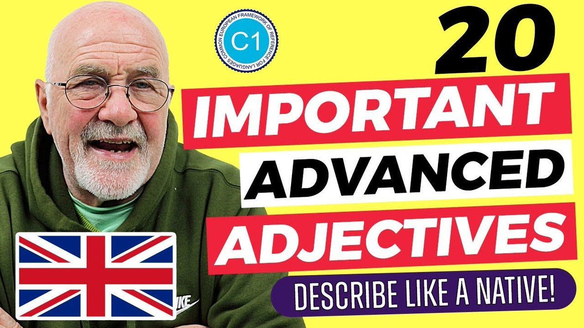 Speak English like a native with these 20 C1 advanced adjectives. Click the link to watch the full lesson on my YouTube channel ➡️ bit.ly/4cVSAr8 

#LearnEnglish #ingles #inglesonline #IELTS #vocabulary @englishvskype