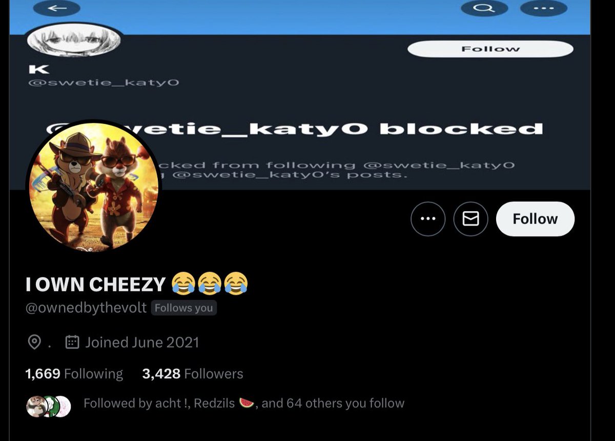 You know Cheezy right? i think most of you are following this account so please unfollow: @/ownedbythevolt