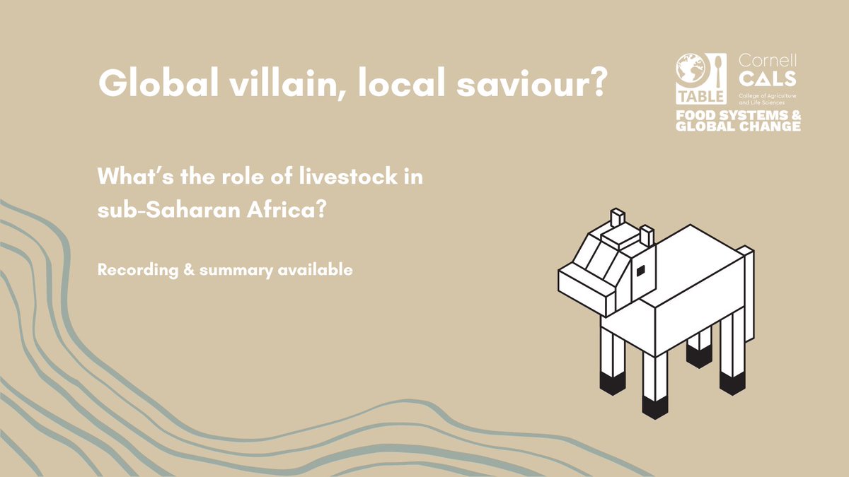A written summary of our event 'Global villain, local saviour? - what's the role of livestock in sub-Saharan Africa?' is now available. Find the recording & summary of the thoughts shared by @MamaNjihia, Mario Herrero, @GuyoMalichaRob1, & @Annotie: tabledebates.org/research-libra…