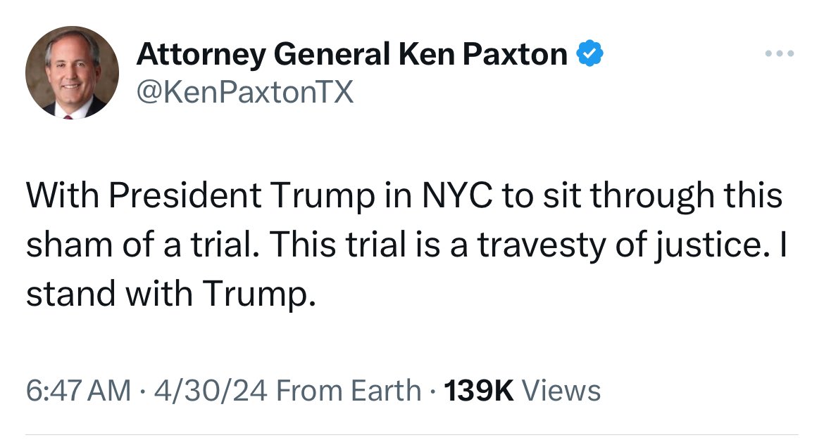 Thank you AG @KenPaxtonTX You are a patriot ❤️🇺🇸
