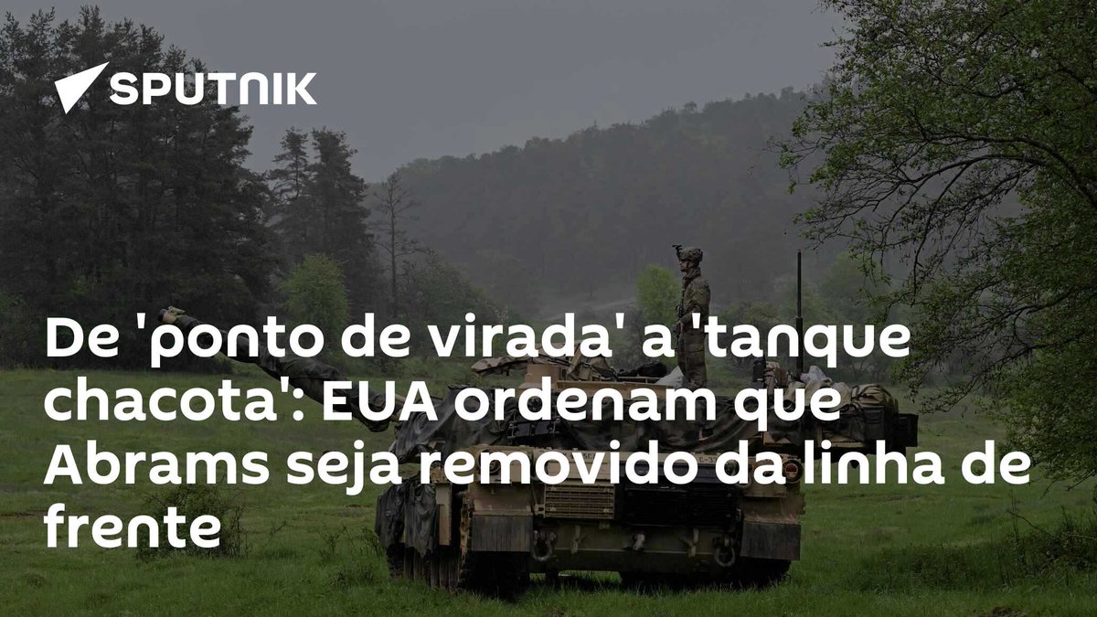 De 'ponto de virada' a 'tanque chacota': EUA ordenam que #Abrams seja removido da linha de frente dlvr.it/T6DNm2