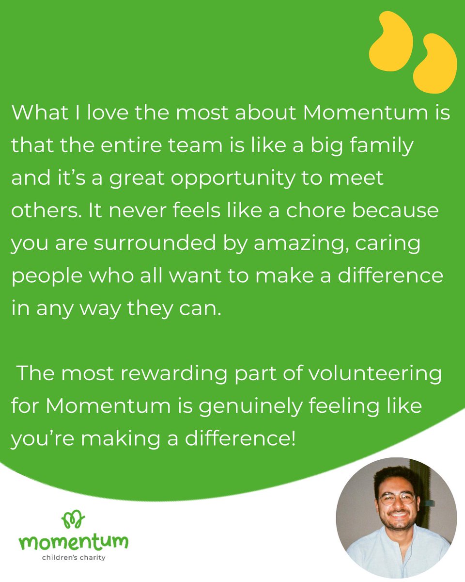 Thank you Ray! Your kind words warm our hearts. Feeling inspired? We have a host of fun events starting in May and throughout the Summer and we need your help and your energy to make them happen. Join us here: volunteers@momentumcharity.org