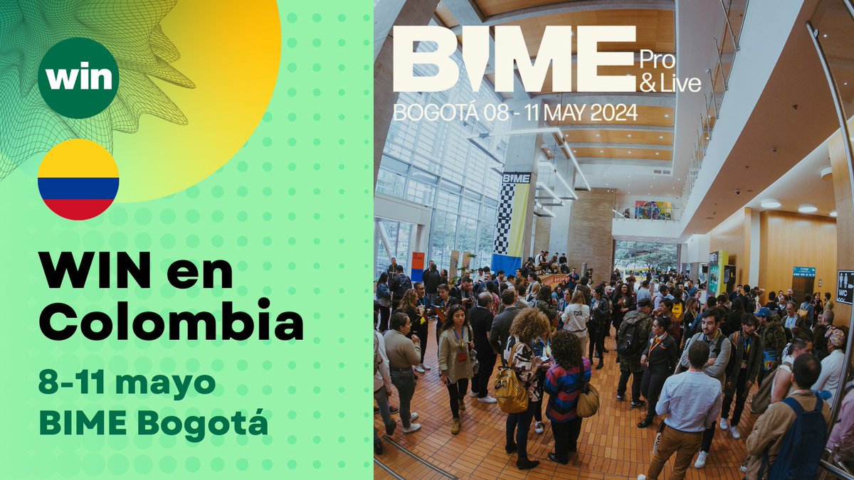 Our CEO @noemiplanas & representatives from 🇵🇾 @AMIparaguay & 🇨🇱 @IMICHILE will visit 🇨🇴 Colombia from May 8-11 as part of @BIMEnet_. Our activities include strengthening ties with the local industry and promoting an indie trade association. 👉 winformusic.org/win-promotes-t…