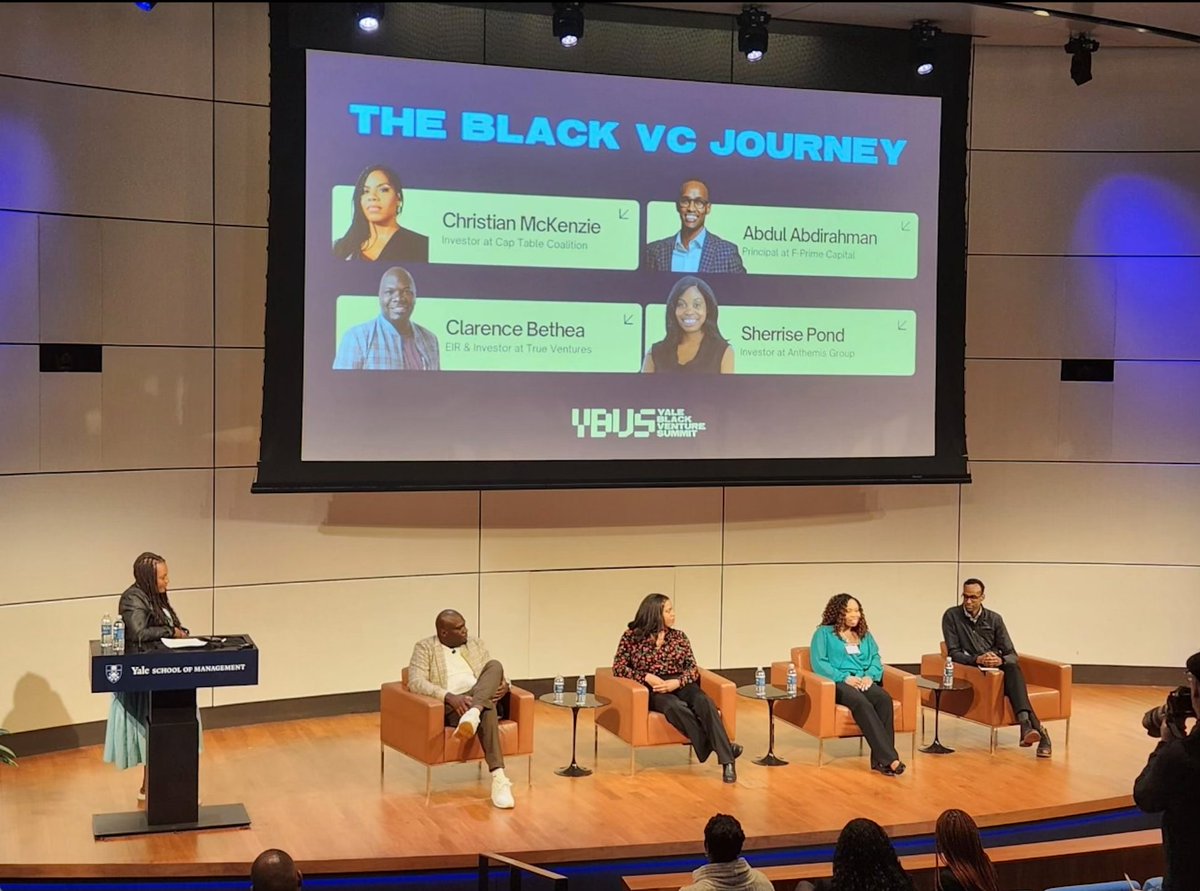 True Ventures (@trueventures) on Twitter photo True Investor <a href="/Clarence_Bethea/">Clarence Bethea</a> recently spoke at the Yale Black Venture Summit about authenticity on the VC journey. He and <a href="/abdulsiciid/">Abdul Abdirahman</a>, Sherrise Pond, and <a href="/TheConsumerVC/">Christian McKenzie</a> explored the importance of being yourself and leaning into your strengths so the right people can find you. True Investor <a href="/Clarence_Bethea/">Clarence Bethea</a> recently spoke at the Yale Black Venture Summit about authenticity on the VC journey. He and <a href="/abdulsiciid/">Abdul Abdirahman</a>, Sherrise Pond, and <a href="/TheConsumerVC/">Christian McKenzie</a> explored the importance of being yourself and leaning into your strengths so the right people can find you.