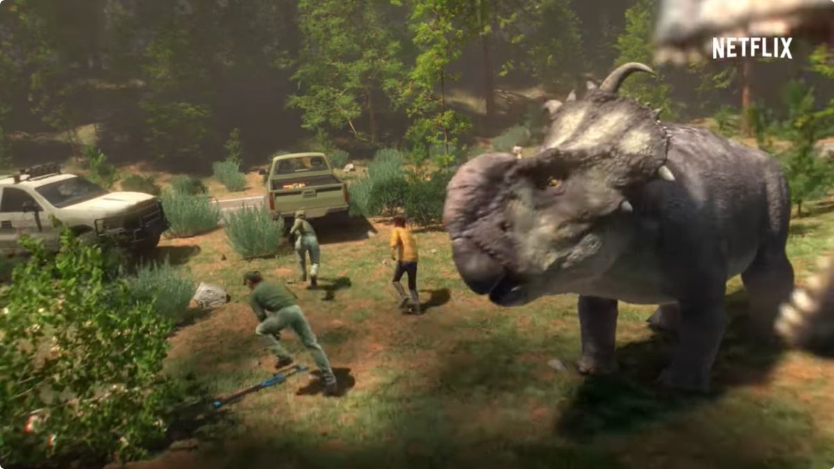 🚨First look at Pachyrhinosaurus in Jurassic World Chaos Theory!🚨

Looks like it’ll have some issues with Allosaurus.