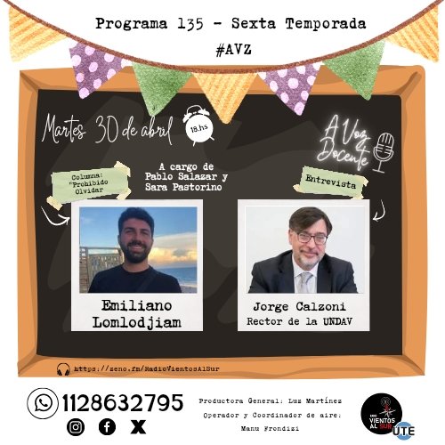 📣 #Hoy volvemos al #aire de @radiovientosalsur 
🕕 Desde las 18hs!
🎧 Link para escucharnos #envivo zeno.fm/RadioVientosAl…

#AVZ #ProhibidoOlvidar
#GenocidioArmenio #DerechosHumanos #Undav #columna #Entrevista #Docentes #UBA #UTE #Educación #Radio #RadioEnVivo