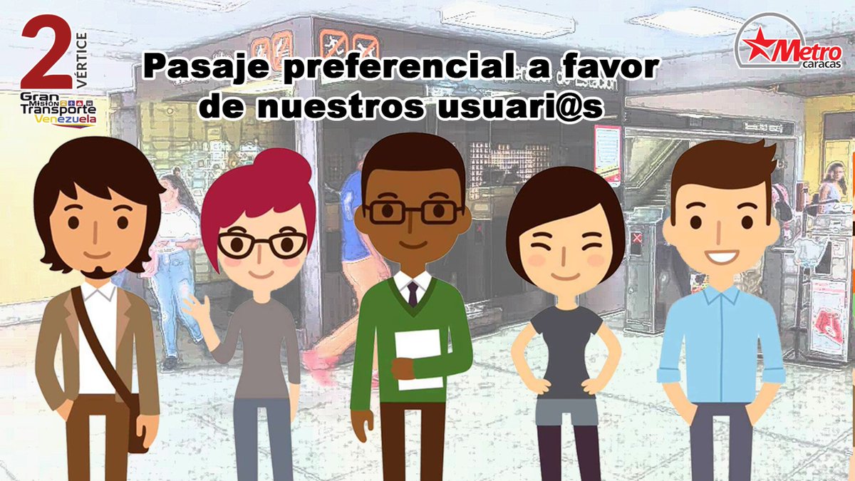 ✅ En concordancia con el vértice número 2️⃣ de @TransporteGobVe en el Metro de Caracas, mantenemos un pasaje preferencial a favor de nuestros usuari@s. 💪🏻🚇🚡

#TrabajoYPatria 🇻🇪

@NicolasMaduro