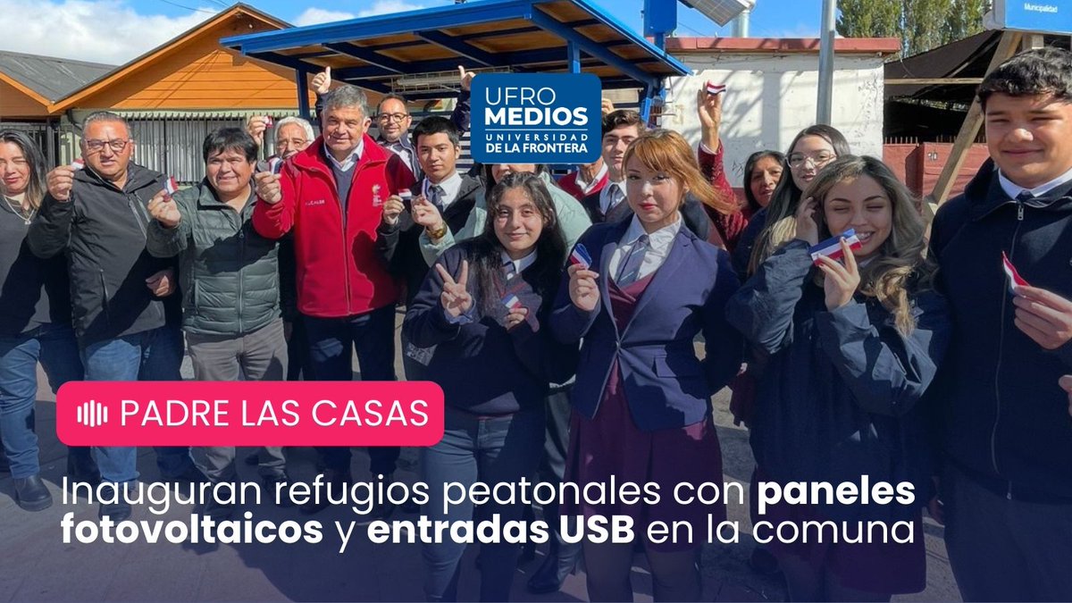 👉Los nuevos paraderos incluyen paneles solares para iluminación nocturna y 4 entradas USB.

📍Con 16 nuevos paraderos, financiados por el Programa Mejoramiento Urbano, se espera continuar mejorando las condiciones para quienes utilizan el transporte público.
#PLC #innovacion
