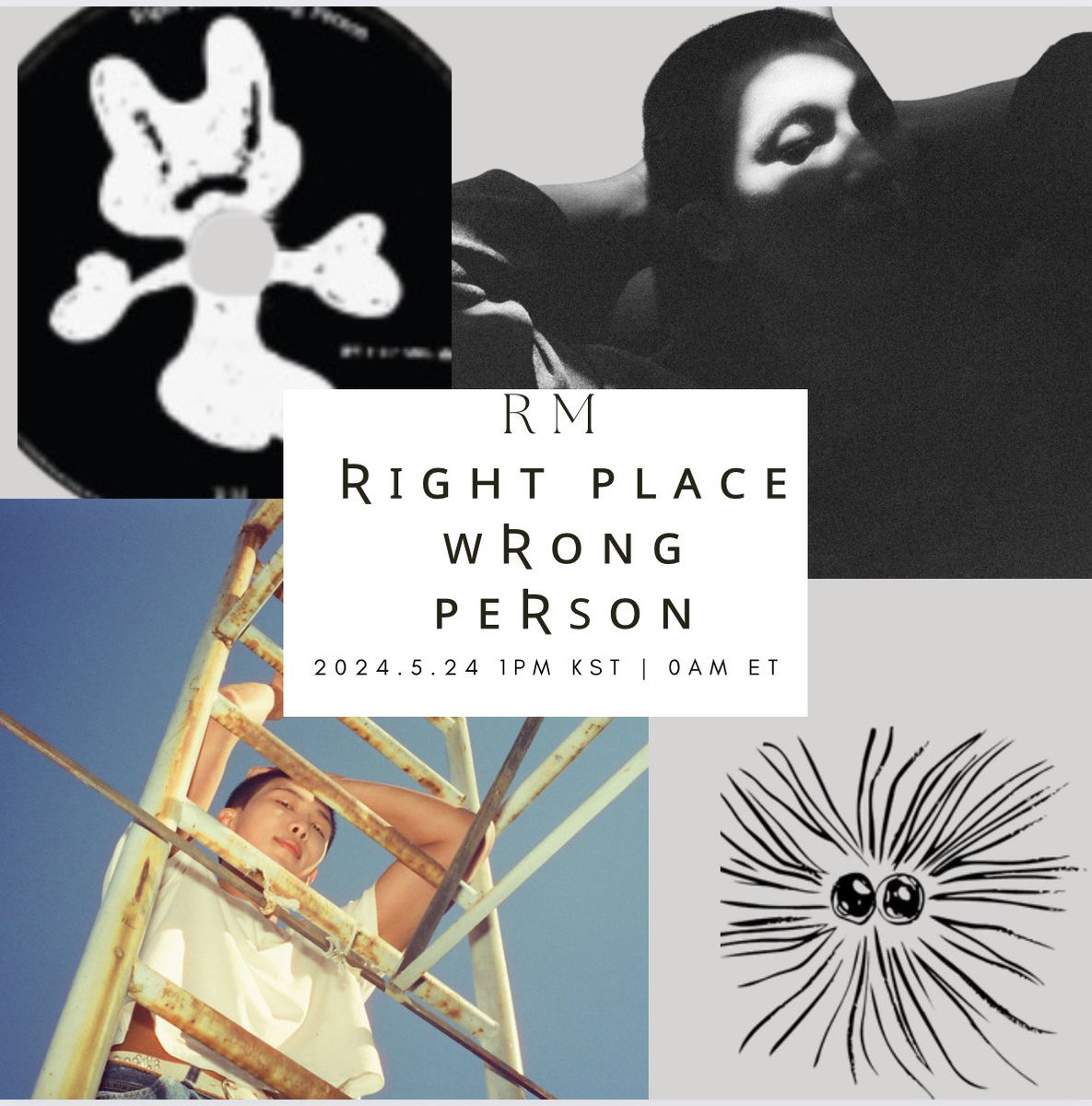 RM IS COMING 2024.5.24 1PM KST | 0AM ET #RightPlaceWrongPerson #RightPlaceWrongPersonByRM #RightPlaceWrongPersonIsComing