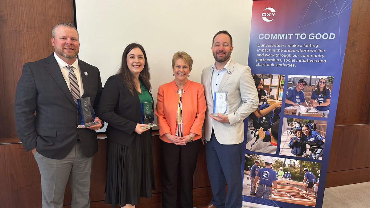 Last week, we celebrated our top U.S. volunteers with a Volunteer Appreciation Breakfast! In 2023, Oxy employees logged over 4,000 volunteer hours working with our domestic community partners. Thank you for living one of our core values and committing to good!