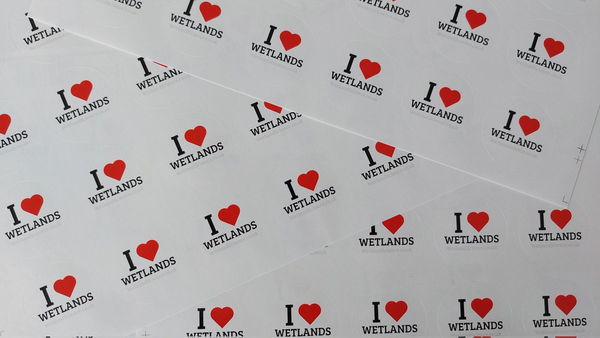 Last lecture for my 'Life in Wetlands' module at @BangorUni, so had to give the students their very own 'I love #wetlands' stickers!
