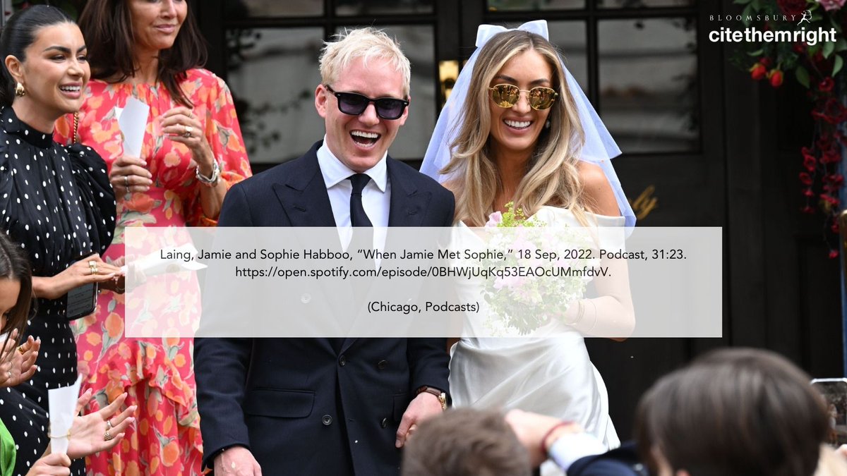 Is NewlyWeds your favourite podcast? Do you love hearing Jamie Laing and Sophie Habboo talking about their relationship? Did you know you can reference podcasts in academic essays? Learn more at Cite Them Right 👉 bit.ly/3PEIaT1