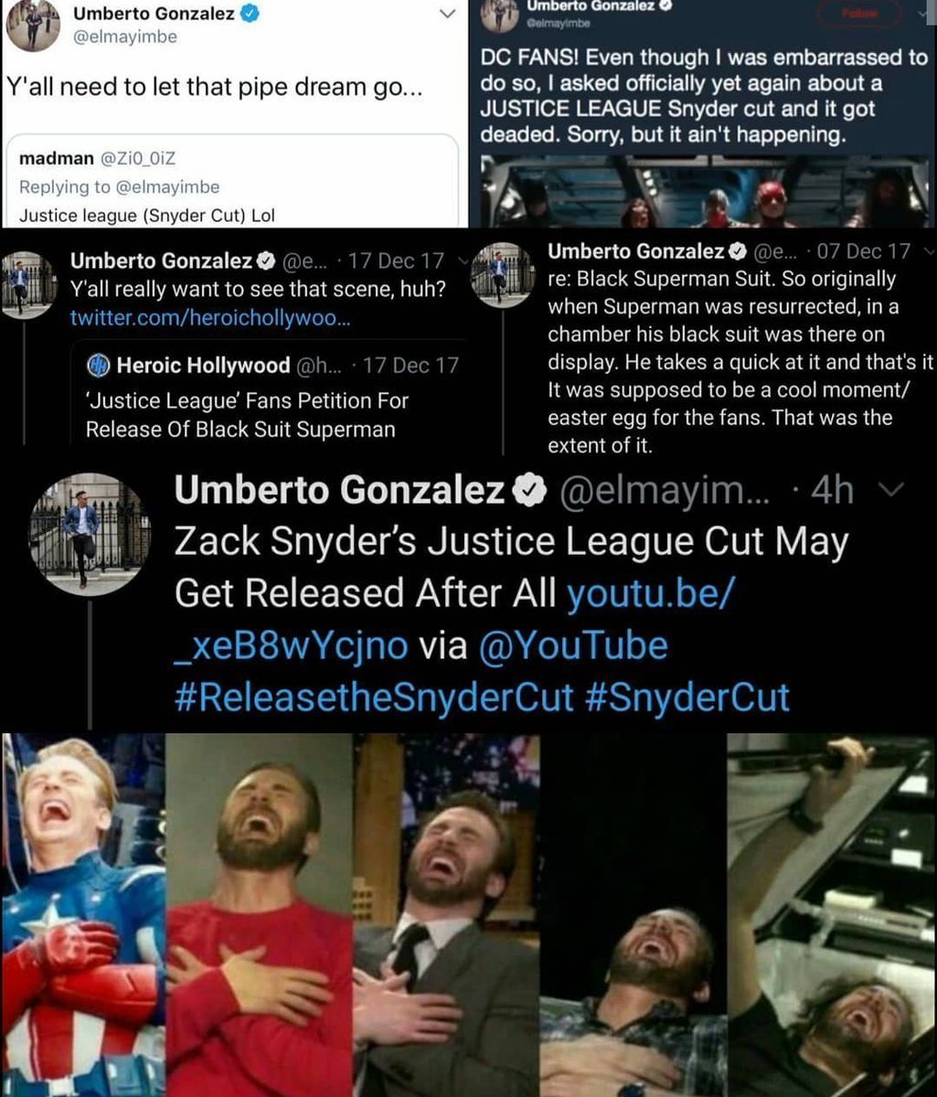 SamuEl_KentMan's tweet photo. @snyder_all Just a reminder that Umberto Gonzalez (TheWrap/HeroicHollywood) is the scum of journalism.  

Umberto Gonzalez sabotages movies through spoilers that he publishes as 'scoops' and he actively sabotaged DC movies under the pre-Hamada era.  

#UmbertoGonzalez #elmayimbe #EhMaybe https://t.co/yZ2AjCAmgh