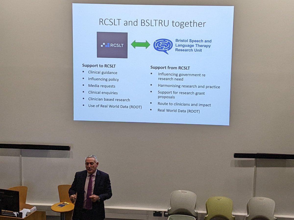 We are always proud of the world we do with and for the @RCSLT and the people we work with. So it's great to have @SteveJamieson12 with us talking about speech and language therapy! His call to action - promote ourselves more!