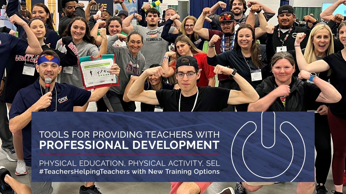 OPEN #physed Professional Developments empower teachers to be the best they can be in the classroom armed with tools to enhance student learning! Go to bit.ly/48qkDeT to learn more and request a National Trainer for back to school! We are #teachershelpingteachers!