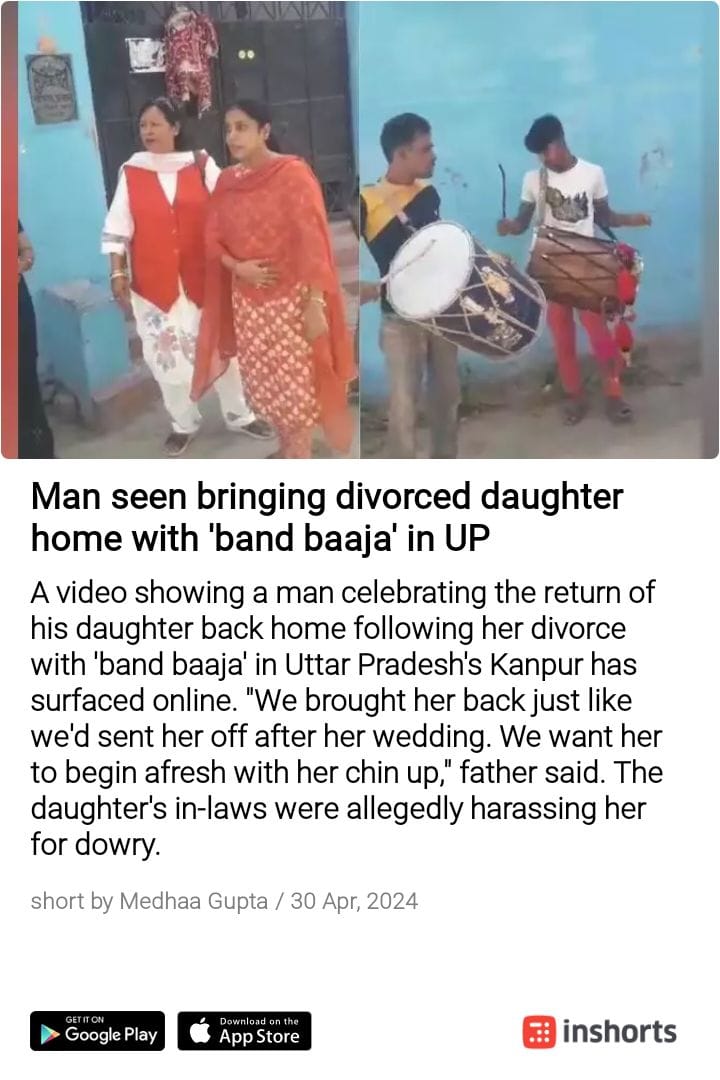 A mutual consent divorce was apparently drawn between them in February 

I won't be surprised if there was a decent amount of alimony taken

Now in April, they take out Band Baja Baraat obviously to defame the other side telling only one side of the story 

What if families of…