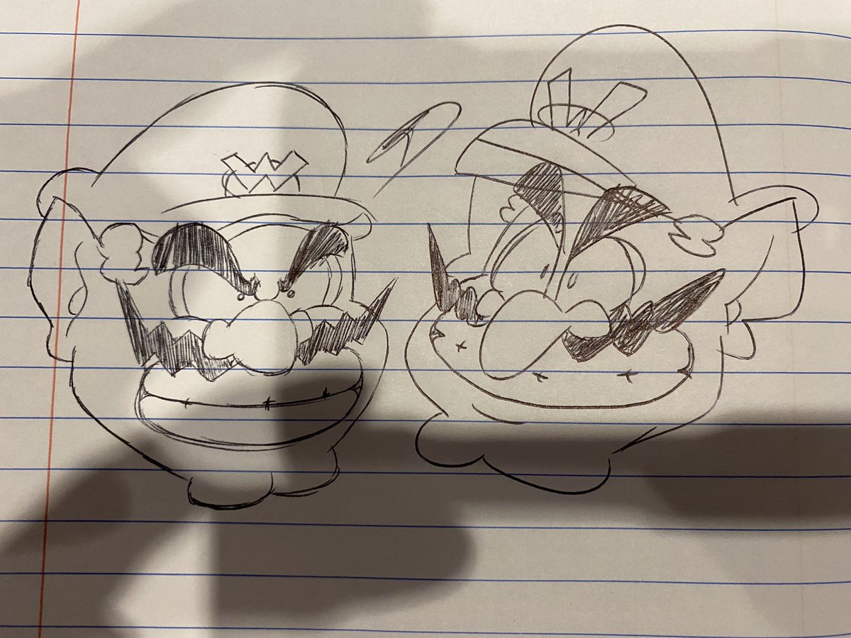 Drawing Wario everyday until there's a new Wario Land game day 1187. Just remembered why I don’t draw the official style by memory