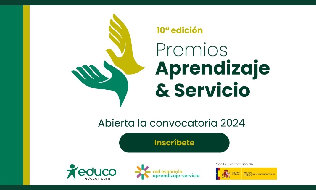 ¿Tienes un proyecto #ApS que compartir? Este es tu espacioLlega la X edición de los #PremiosApS2024. Participa en esta nueva edición convocada por @Educo_ONG y @REDAPS1, con la colaboración del @educaciongob. Más ℹ️ en: aprendizajeservicio.com #AprendizajeServicio