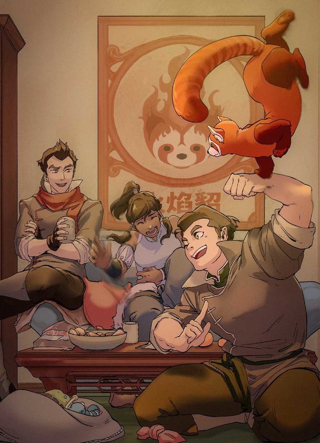 official illustration from ' The Legend Of Korra : The Avatar Chronicles '