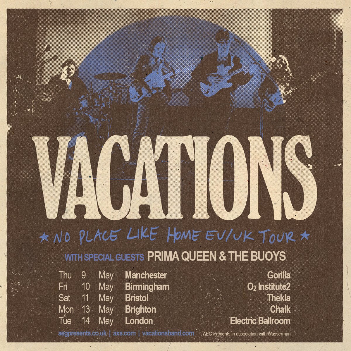 📷Show Update - Support Announcement📷 @TheBuoys & @prima__queen will be joining VACATIONS on their upcoming show on the 14th of May 2024. Tickets are available via the link below: electricballroom.seetickets.com/.../the.../296…