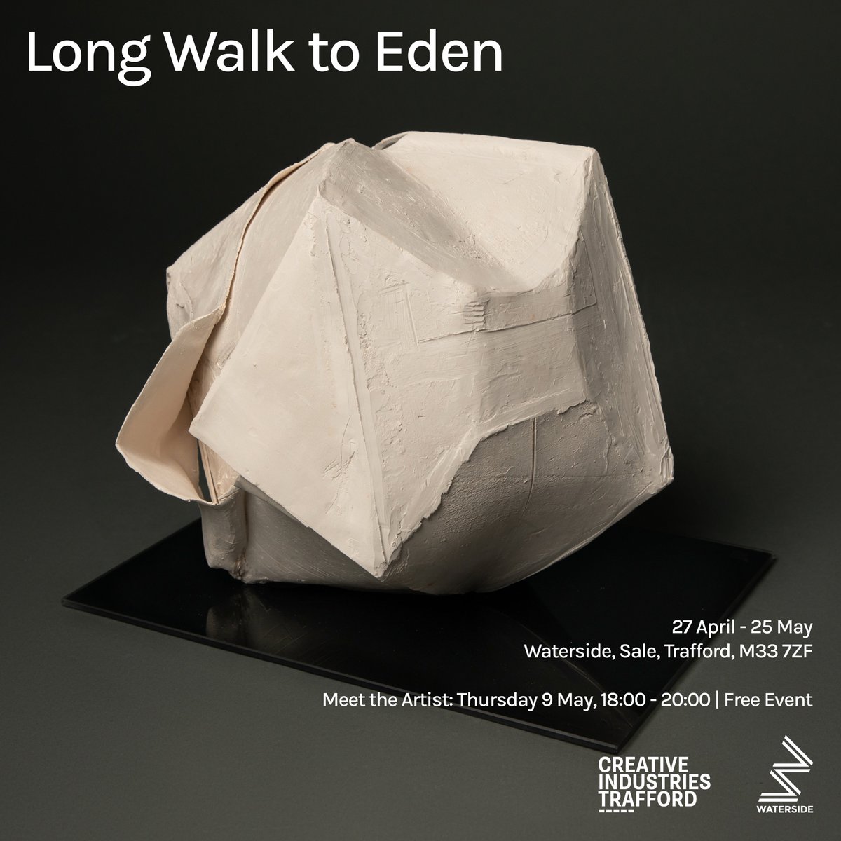 Meet the Artist: Long Walk to Eden Thu 9 May | From 18:00 | Drink on arrival | Free A thought provoking body of work by local artist Julia Milns - a layered narrative that refers to the struggle, resilience and adaptation to change of our natural spaces. watersidearts.org/longwalktoeden