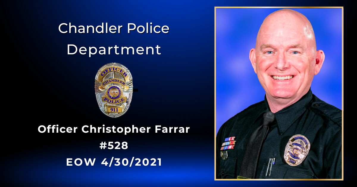 In honor of Officer Chris Farrar, who made the ultimate sacrifice on 04-30-21, we reflect on his life of service and his unwavering commitment to protecting others. May his memory live on, and may his family find strength in the love he shared. #HonorTheFallen #NeverForgotten