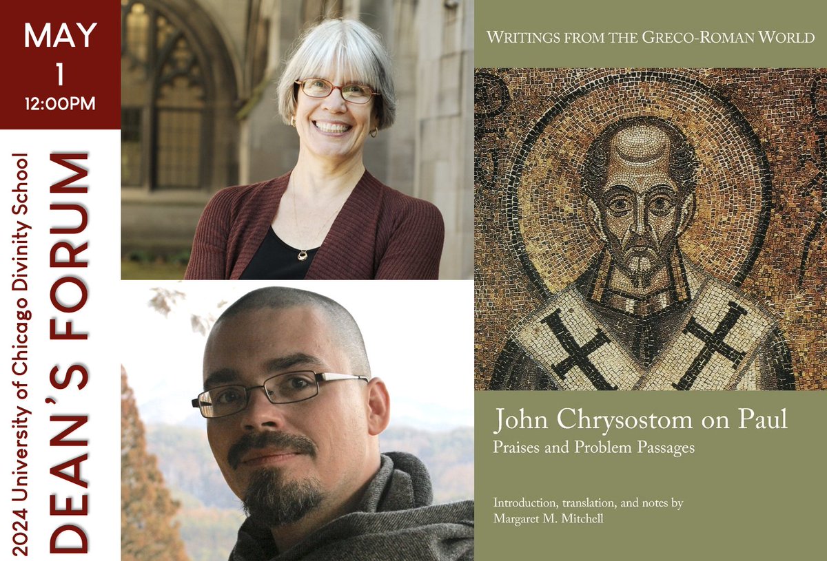 TOMORROW—The Dean’s Forum! Lunch will be provided to the first 50 guests (vegetarian options available). #UChicago #MargaretMitchell #StephanLicha
