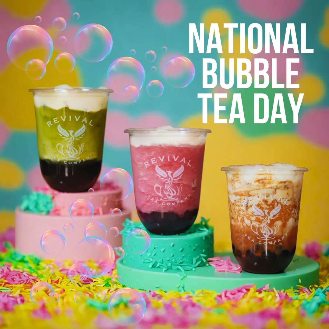 Happy National Bubble Tea Day!🧋Swing by our Spokane Boba Bar or CDA Tasting Room and show this post for $2 off any Bubble Tea Today Only! 🤘

 #NationalBubbleTeaDay #BobaBar #CDA #BubbleTeaLovers #SpokaneEats #TeaTime #DrinkSpecials #BobaLife #BubbleTeaDay