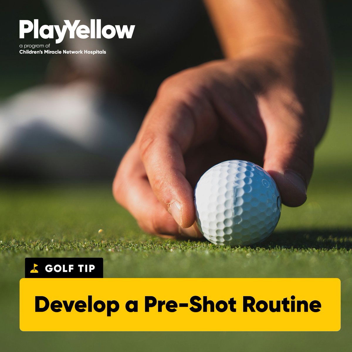 Consistency is key in #golf, and a pre-shot routine can help you stay focused and eliminate distractions. 🎯 Find a routine that works for you and stick to it! 👏 #PlayYellow #GolfTip