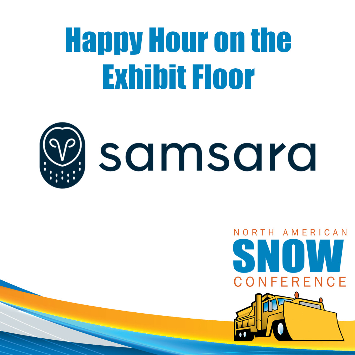 #sponsored | mid-conference blues got you down? Our friends over at @samsara (booth #737) are sponsoring an on the floor happy hour from 11 to 1 to perk you back up!