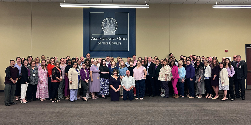 Deputy Chief Justice Lambert guided our Office of Statewide Programs supervisors through QPR Suicide Prevention training, empowering our team to make a positive impact.  #SuicidePrevention #RecoveryCommunity #KYSupremeCourt