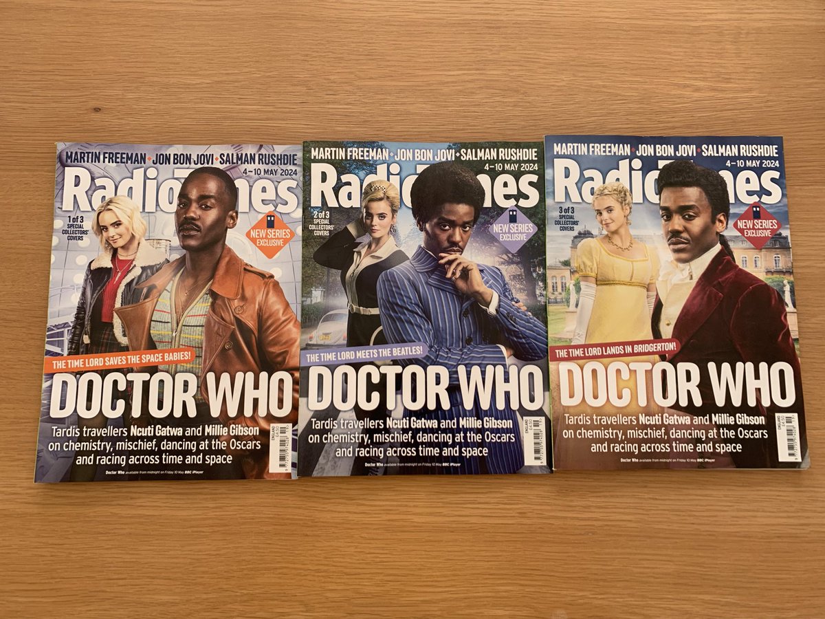 Whoops! Accidentally brought all three covers! #DoctorWho