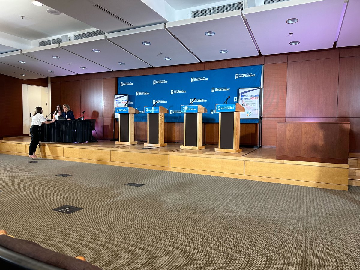 Starting soon: We'll be co-hosting a mayoral debate with @MayorBMScott, @SheilaDixonBalt, @bobwallace2024 and @thiru4baltimore. We'll be sharing live updates right here, starting at 12:30pm. 🎙️ You can tune in live on @WYPR881FM at 12:30pm 📺 And catch it on @wjz at 7:00pm